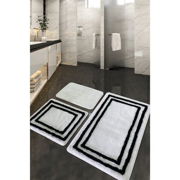 Bless international Bath Rug with Non-Slip Backing