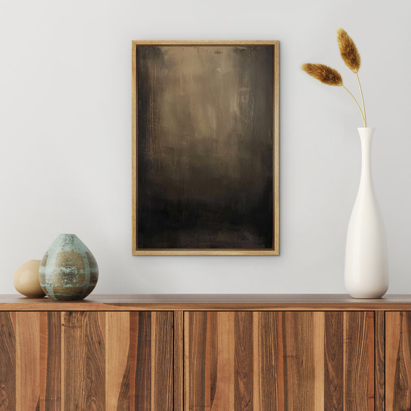 Abstract Tranquil Pastoral Scene Landscape Illustrations, Natural, 24" H x 16" W