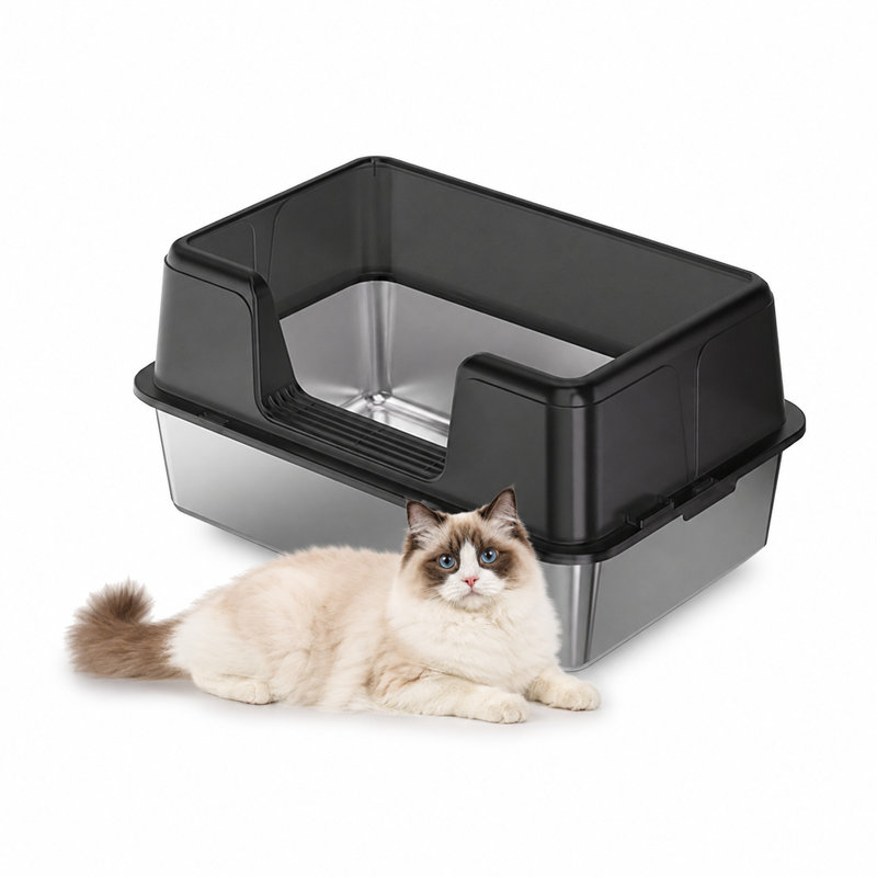 Litter Box, 60 x 40 x 36.5cm, Black