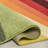 Maudrey Geometric Striped Orange/Green/Blue Rug-884742643