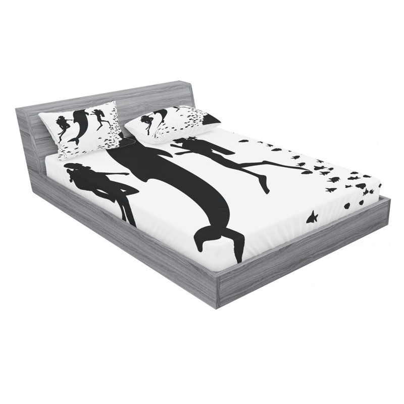 Microfiber Sheet Set, Full Sheet Set with Fitted Sheet