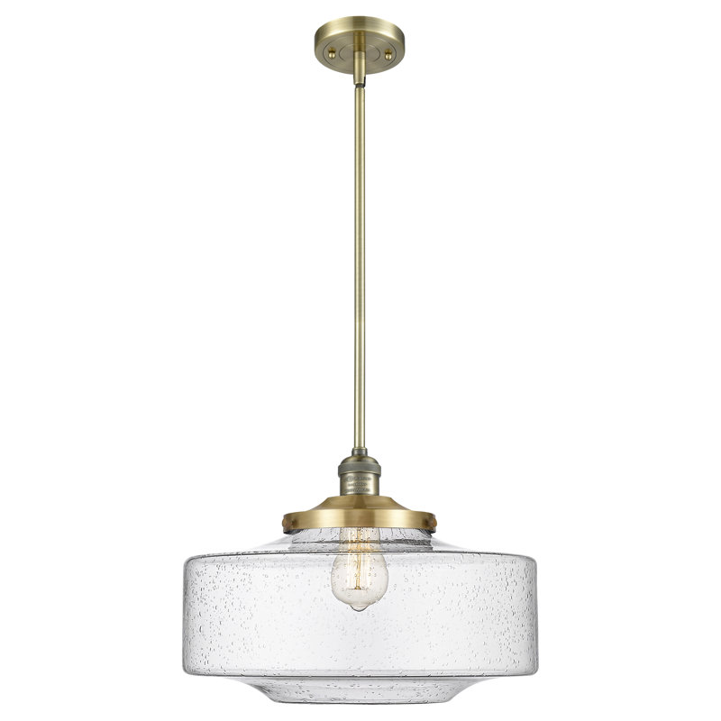 Mini-luminaire suspendu 1 lumière Franklin Restoration - Bullet - ampoule non incluse , H 44,63 po x l 15,75 po x P 15,75 po