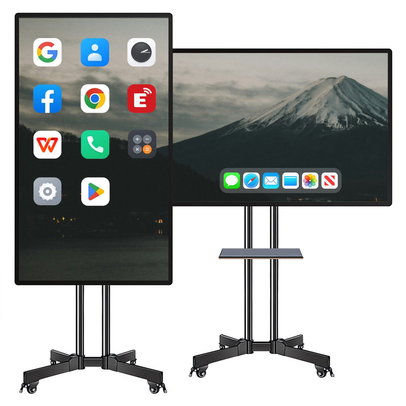 JYXCN 49 "Smart Board 4K, tableau blanc multi-touch double OS et partage interactif sans fil Smartboard pour la formation, les bureaux