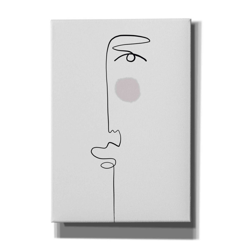 «Face 1» par Design Fabrikken, estampe numérique sur toile, H 26 po x l 18 po x P 0,75 po