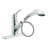 MOEN Renzo Spot Resist Stainless 9 in. H Pull Out Sprayer Kitchen Faucet with 360° Spout Swivel and PowerClean-9246230
