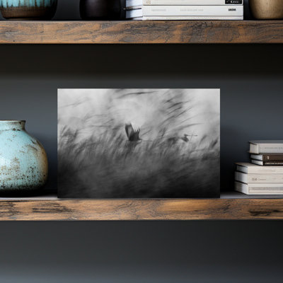 Contemporary Art Abstract Contemporary Bird Fly Landscape Nature Wall Art - Wrapped Canvas Print