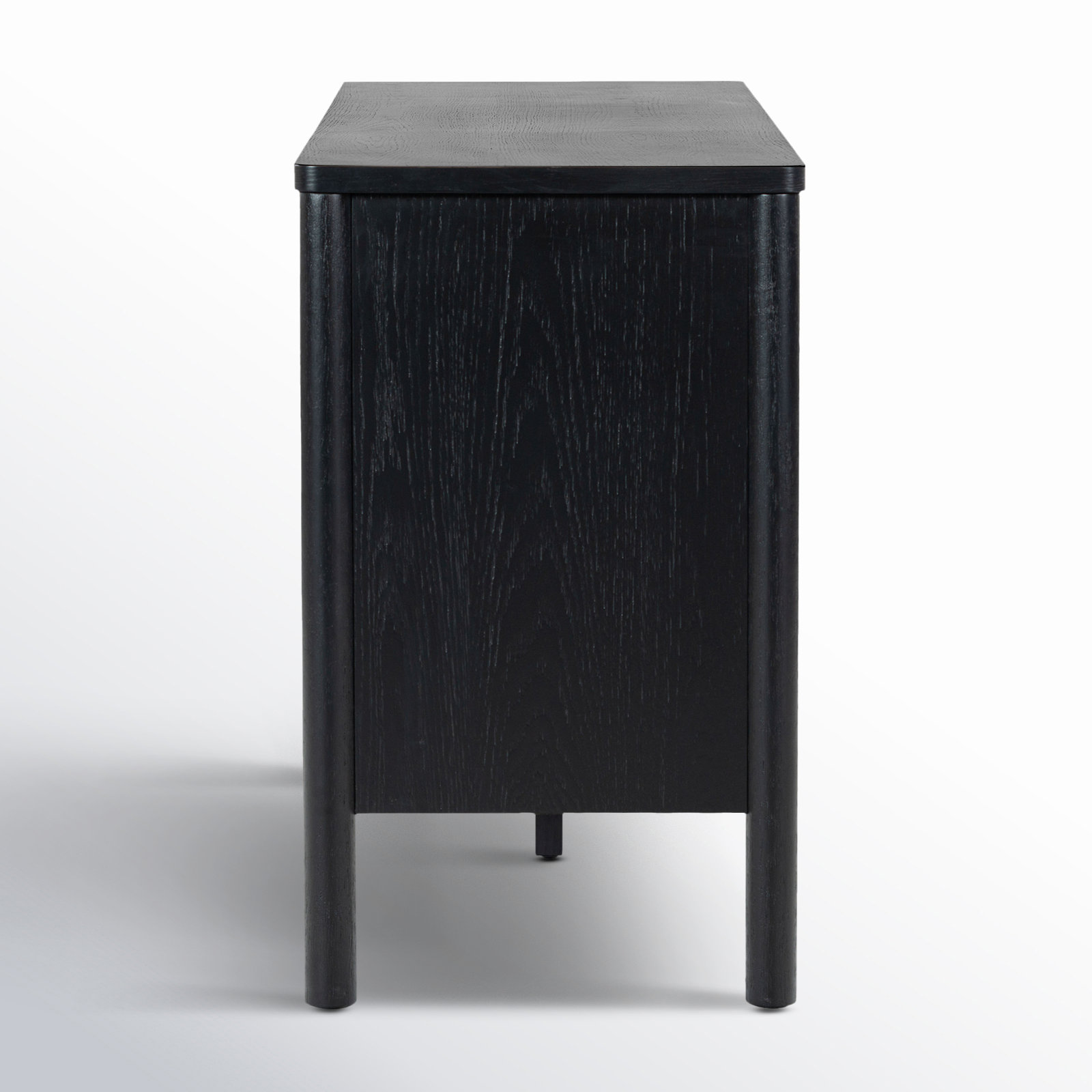 Kaplan Wood 3-Door Sideboard, Black