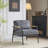 27.56" Accent Chair with Solid Wood Armrests-652744427-652744425