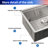 32'' L Undermount Single Bowl Stainless Steel Kitchen Sink