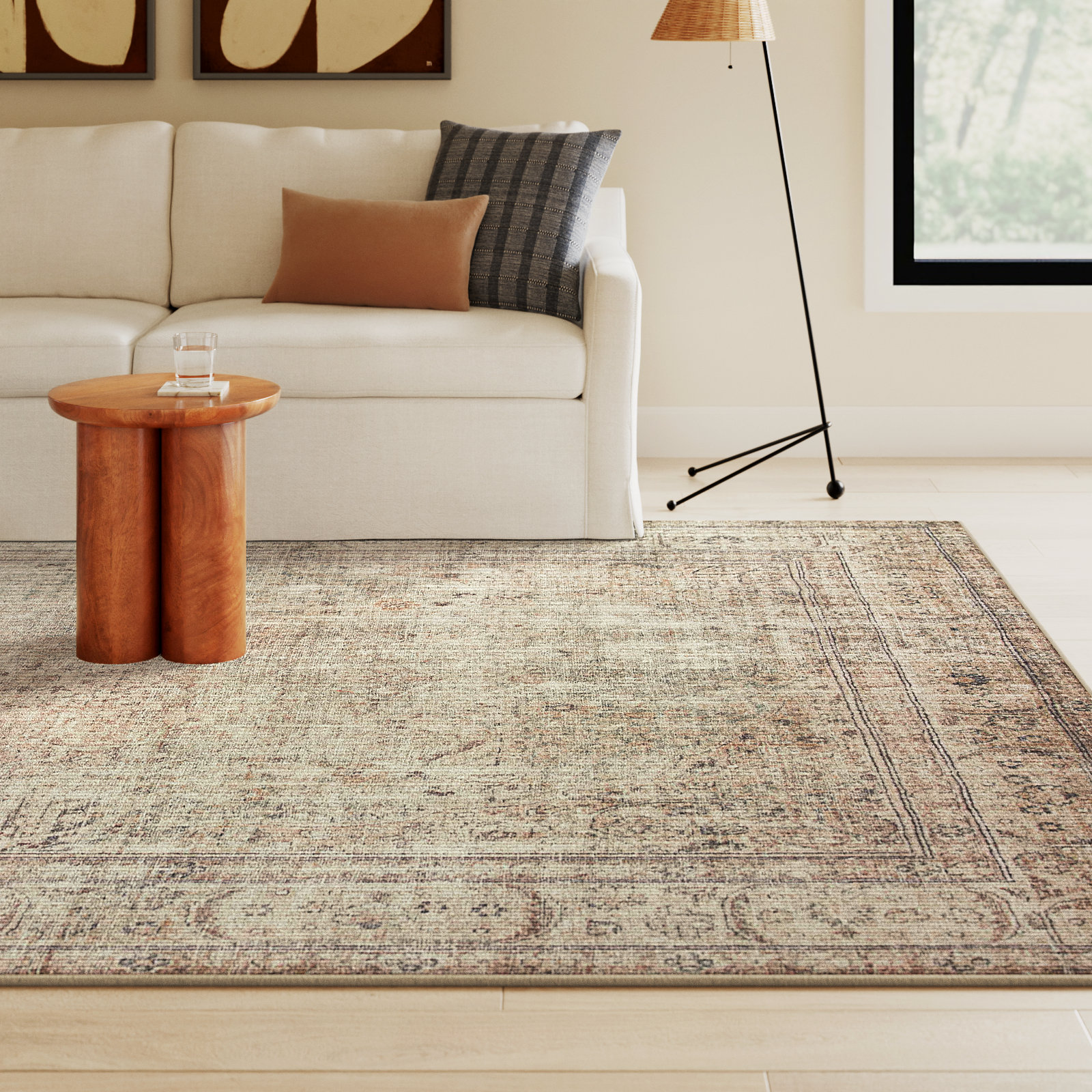 Loloi Margot Antique/Sage Area Rug feat. CloudPile, Rectangle 8'6" x 11'6"