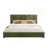 Maly Upholstered Platform King Size Bed With Curved Tufted Headboard-117276367