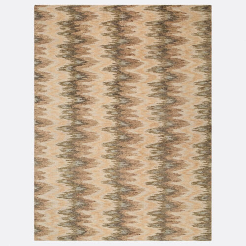 GV Bargello Handmade Wool Geometric Area Rug, Rectangle 14' x 11'