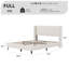 Double (4'6) Solid Wood Fabric Bed Frame-110470524