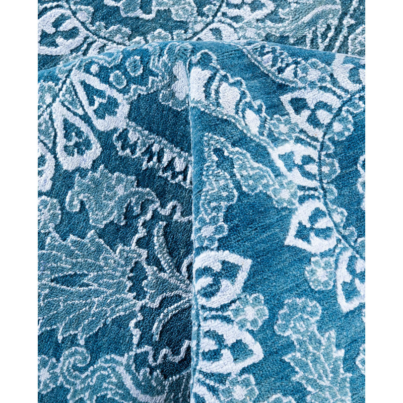 Overdyed One-of-a-Kind 9' 0" X 12' 2" Hand Knotted Area Rug