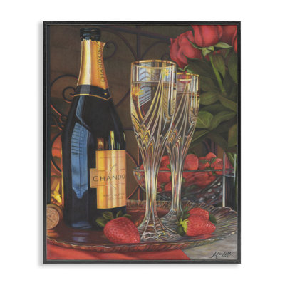 Paire de champagne romantique par Mardell Schuster