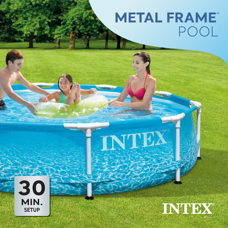 Piscine en plastique à parois rigides, L 2,9 pi x H 13,3 po