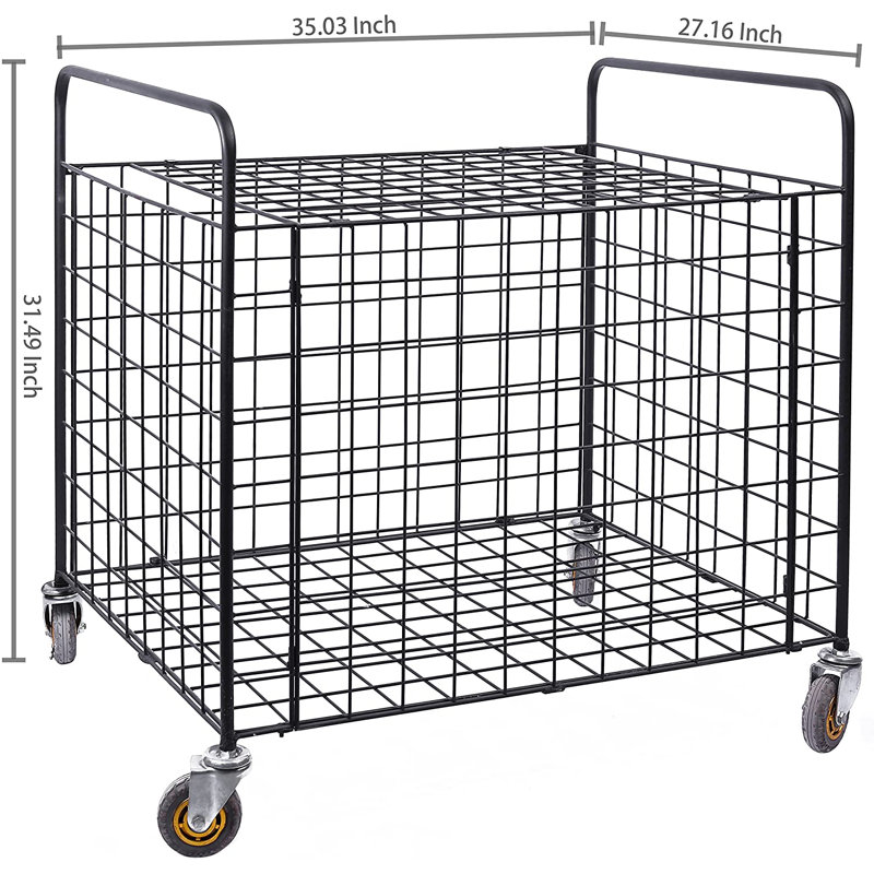 Grand chariot utilitaire de rangement pour garage