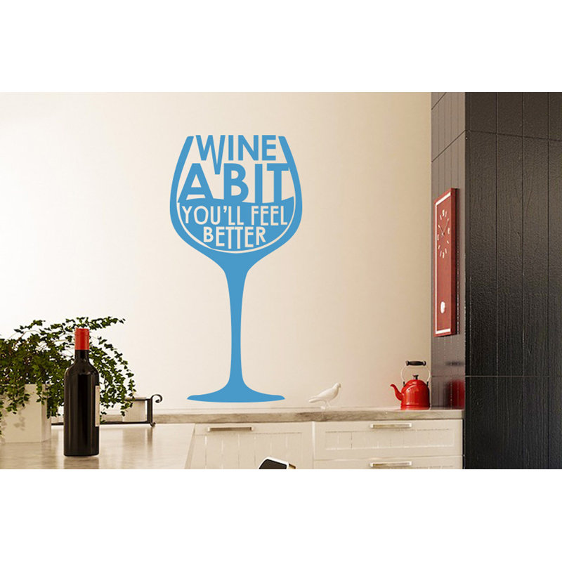 Food & Beverage Wall Decal, Medium, Blue