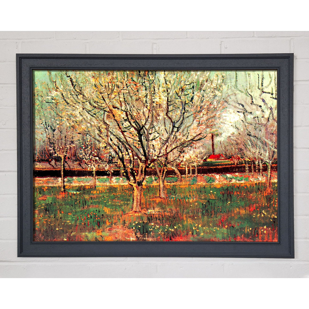 Gerahmtes Leinwandbild Orchard In Blossom Plum Trees von Van Gogh