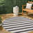 Aveiro Wide Stripe Black/Cream Indoor/Outdoor Rug-1499823998