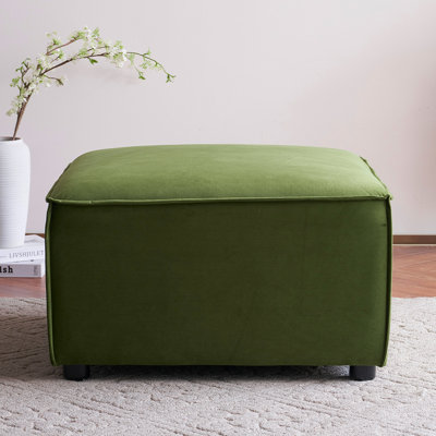 Abraam 70cm Wide Square Solid Colour Cocktail Ottoman