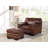 Cabott Leather Ottoman