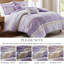 5 Piece King/ King Seersucker Comforter With Throw Pillows - Microfiber Comforter, Shabby Chic Style Botanical Prints And Lace Ruffles, Filling, Machine Washable, Compressed Packaging, Fluffable,