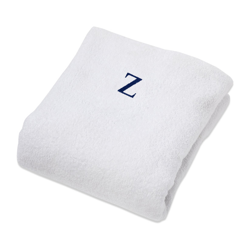 Housse pour chaise longue 100% coton peigné et monogrammé, Z