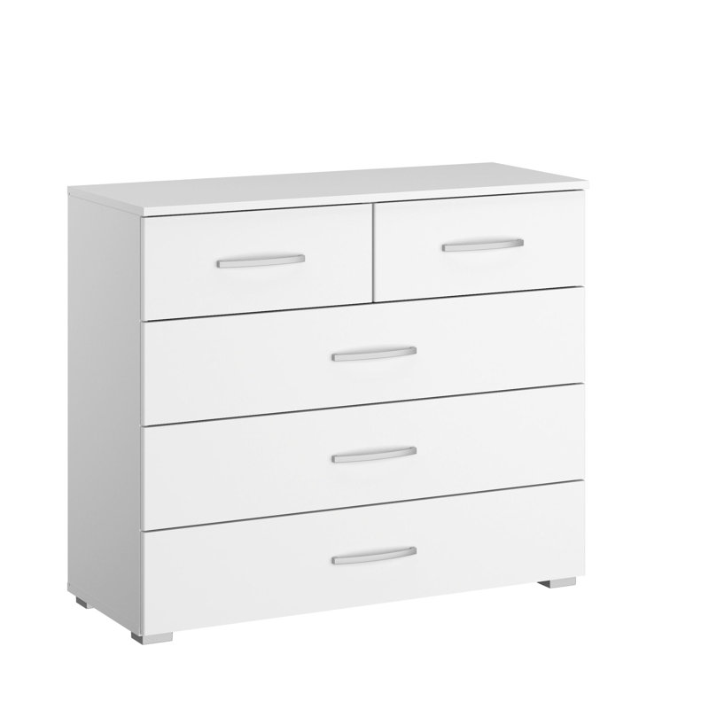 Ashlar 5 Drawer Chest, Alpine white
