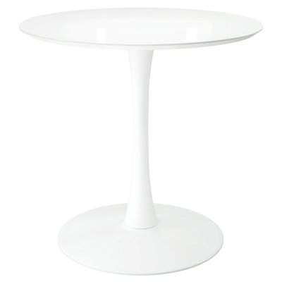 Normant 32" White Metal Dining Table