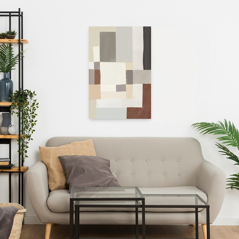 Contemporary Art Abstract Contemporary Geometric Art by Little Dean - Wrapped Canvas Print, 60.96 cm H x 40.64 cm W