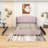 Hartli Queen Linen Upholstered Platform Bed with 2 Drawers and Twin Trundle-1641745119
