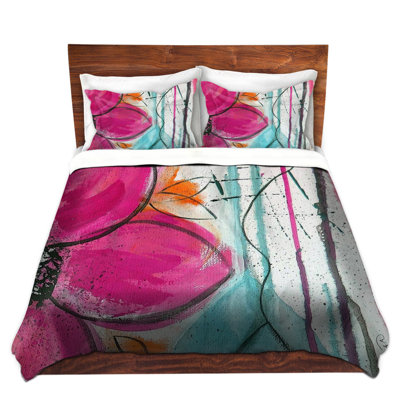 Polyester Floral Duvet Cover