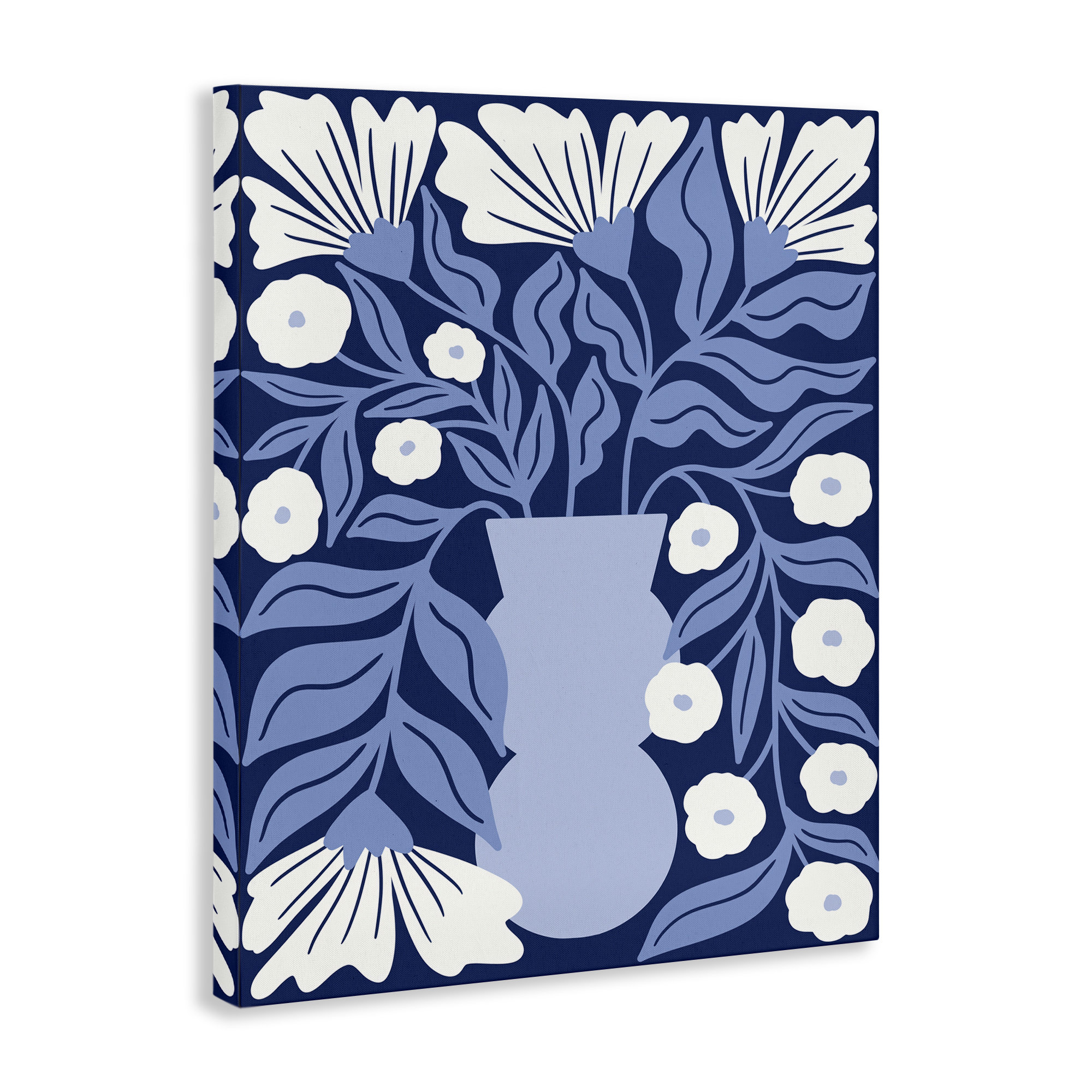 Winston Porter Art mural sur toile Funky Blue Flower par Taylor Shannon ...