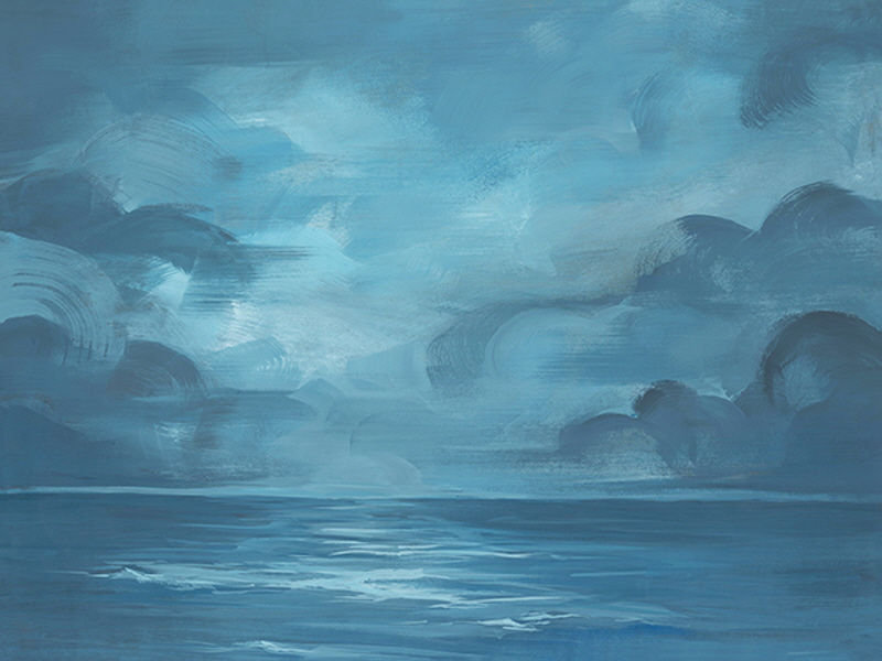 Open Sea Giclee Print by Barclay Butera, 30" H x 40" W, Image Brush Gel