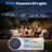 15 Ft Rectangular Patio Umbrella With Base And Solar Lights, Outdoor Offset Umbrella With 360° Rotation, Crank System, Upf 50+ Canopy For Backyard, Pool, Deck-359126755