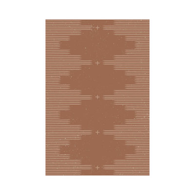 «Southwestern Minimalist In Camel Brown» par - Toile tendue