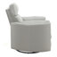 Fauteuil inclinable et oscillant en faux cuir Sagen avec pivot, alliant confort, style et fonctionnalité polyvalente pour une vie moderne.