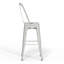 Tabouret de bar Keiran en métal blanc, hauteur 61 cm (lot de 2), blanc