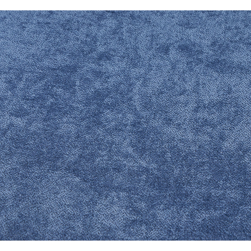 Chaise d'appoint Bevis en tissu bleu et finition noyer (ensemble de 2)