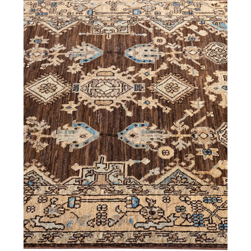 Serapi One-of-a-Kind 4' 0" X 5' 11" Hand Knotted Area Rug