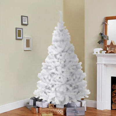 White PVC Artificial Christmas Tree with Stand