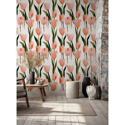 Papier peint floral Tulip Garden