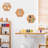 10 Pack Self-Adhesive Cork Board Tiles Hexagonal Cork Board Mini Wall Bulletin Board With 50 Multi-Colour Push Pins