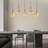 Elegant Rose Gold Chandelier, 35W LED, 35.4 x 47.2 x 4.7 inches | Durable Metal Body with Acrylic Cap | 3500 Lumens, 3000K Warm Light | Perfect for Dining Room, Living Room & Entryway, Modern Design