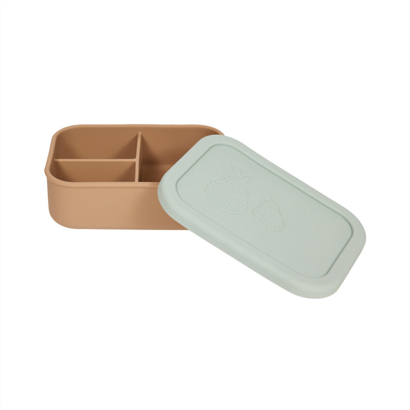 Yummy Lunch Box - Small, Green/Camel