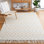 Abad Geometric Hand-Loomed Light Blue/Yellow Area Rug