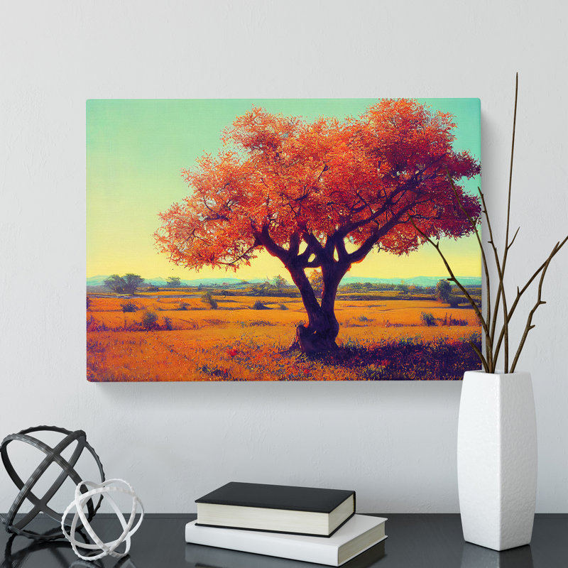 Mysterious Apple Tree - Wrapped Canvas, 50cm H x 76cm W x 3cm D