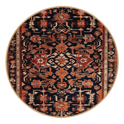 Machine Washable Turkish Brown Area Rug