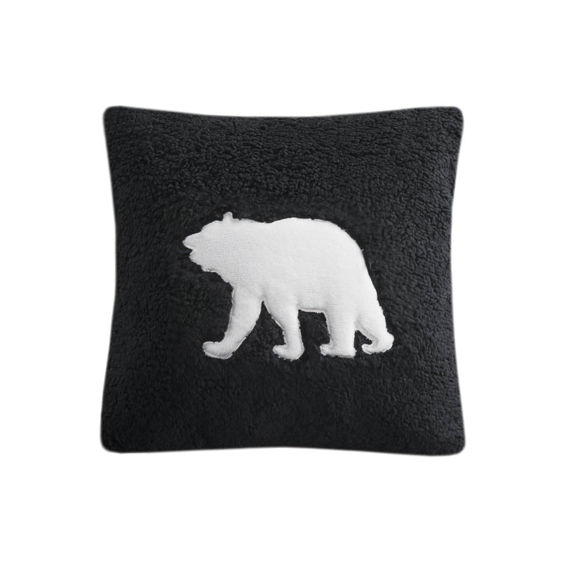 Cozy Plush Sherpa Bedding Sets Full Queen, Modern Black Home Comfort